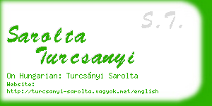 sarolta turcsanyi business card